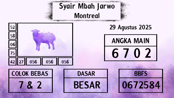 Syair Mbah Jarwo - Montreal