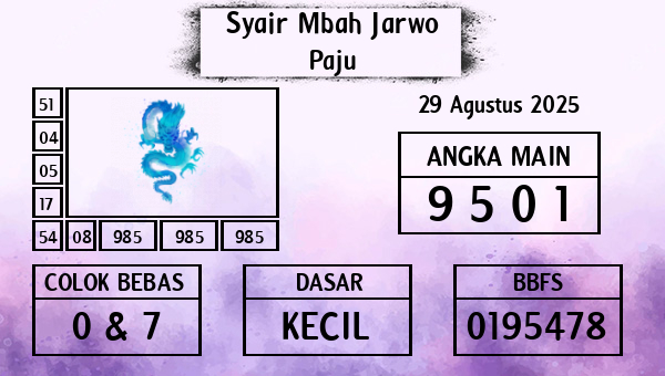 Syair Mbah Jarwo - Paju
