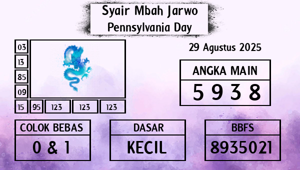 Syair Mbah Jarwo - Pennsylvania Day