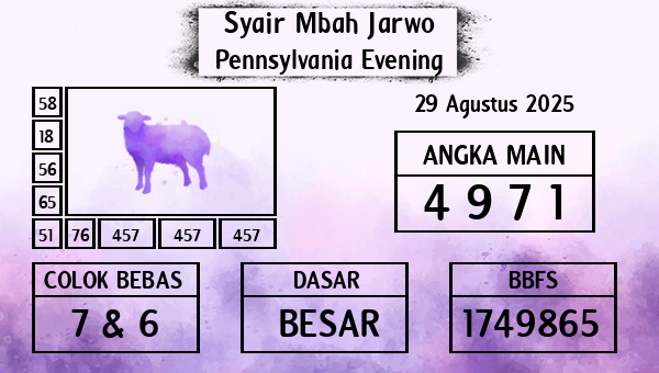 Syair Mbah Jarwo - Pennsylvania Evening