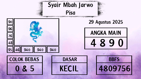 Syair Mbah Jarwo - Pisa