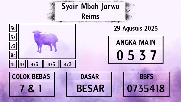 Syair Mbah Jarwo - Reims