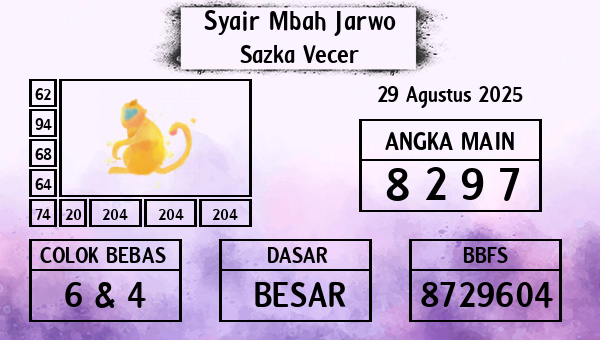 Syair Mbah Jarwo - Sazka Vecer