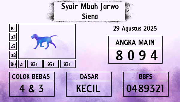 Syair Mbah Jarwo - Siena