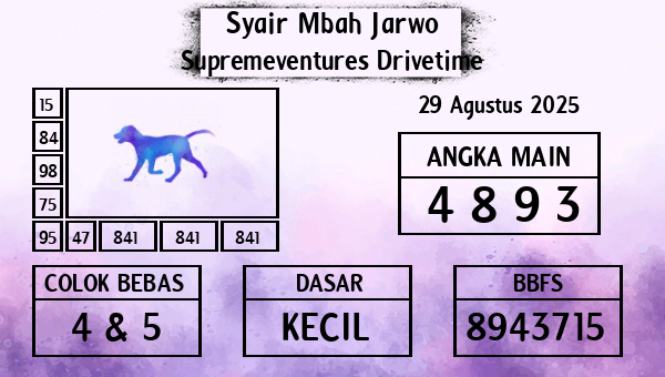 Syair Mbah Jarwo - Supremeventures Drivetime