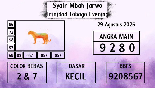 Syair Mbah Jarwo - Trinidad Tobago Evening