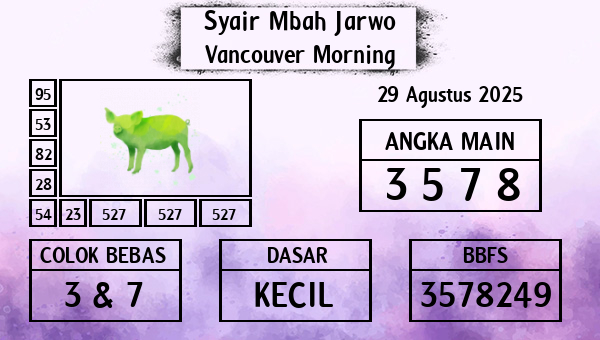 Syair Mbah Jarwo - Vancouver Morning