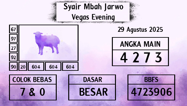 Syair Mbah Jarwo - Vegas Evening