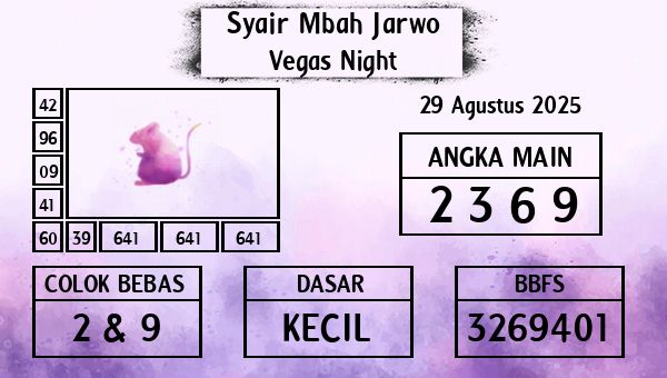 Syair Mbah Jarwo - Vegas Night