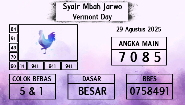 Syair Mbah Jarwo - Vermont Day