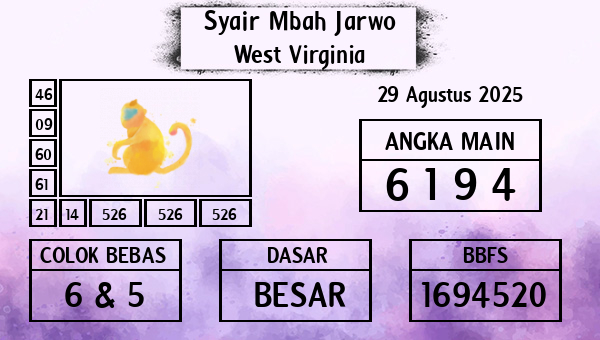 Syair Mbah Jarwo - West Virginia