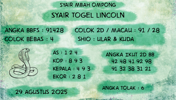 Syair Mbah Ompong - Syair Togel Lincoln