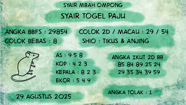 Syair Mbah Ompong - Syair Togel Paju