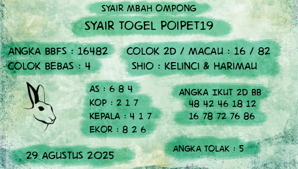 Syair Mbah Ompong - Syair Togel Poipet19