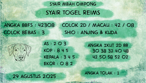 Syair Mbah Ompong - Syair Togel Reims
