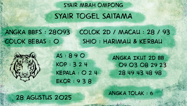 Syair Mbah Ompong - Syair Togel Saitama
