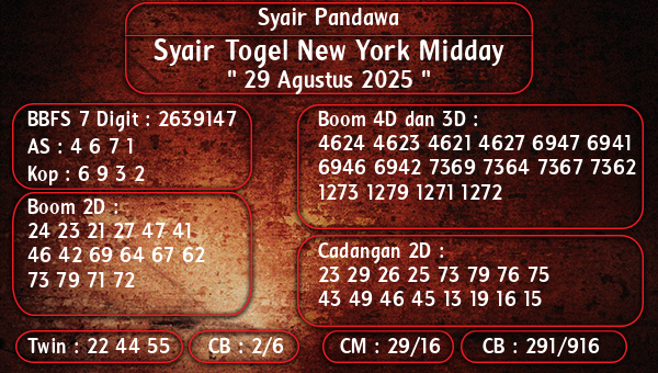 Syair Pandawa - Syair Togel New York Midday