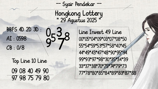 Syair Pendekar - Hongkong Lottery