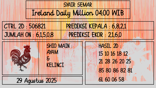 SYAIR SEMAR - Ireland Daily Million 04:00 WIB