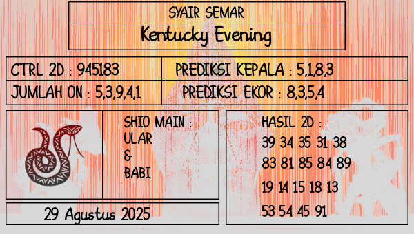 SYAIR SEMAR - Kentucky Evening