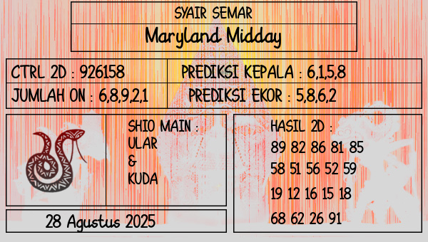 SYAIR SEMAR - Maryland Midday