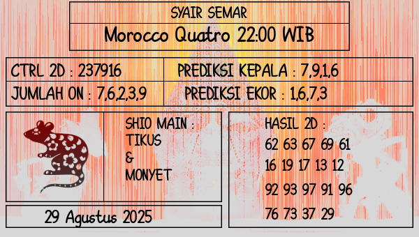SYAIR SEMAR - Morocco Quatro 22:00 WIB