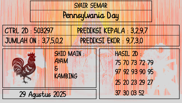 SYAIR SEMAR - Pennsylvania Day