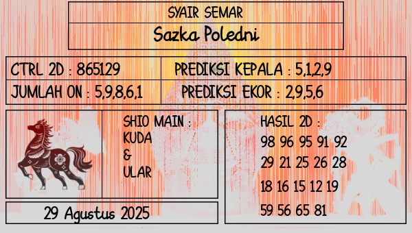 SYAIR SEMAR - Sazka Poledni