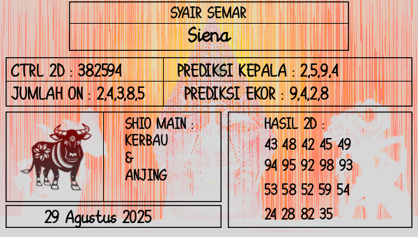 SYAIR SEMAR - Siena