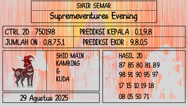 SYAIR SEMAR - Supremeventures Evening
