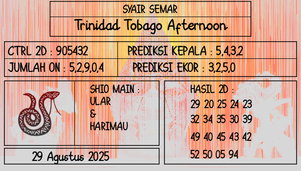 SYAIR SEMAR - Trinidad Tobago Afternoon