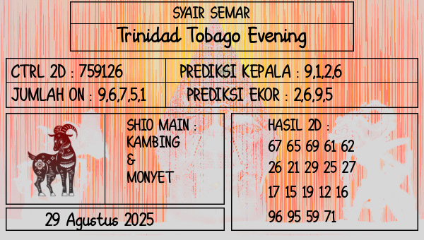 SYAIR SEMAR - Trinidad Tobago Evening