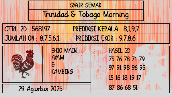 SYAIR SEMAR - Trinidad & Tobago Morning