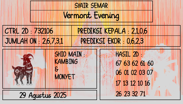 SYAIR SEMAR - Vermont Evening