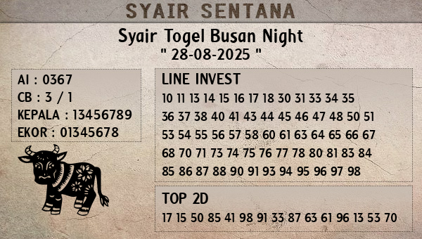  - Syair Togel Busan Night