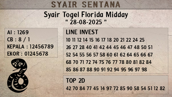  - Syair Togel Florida Midday