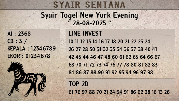  - Syair Togel New York Evening