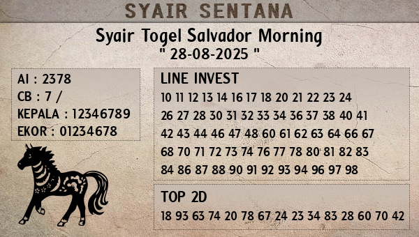  - Syair Togel Salvador Morning