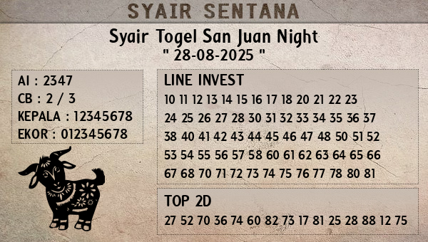  - Syair Togel San Juan Night