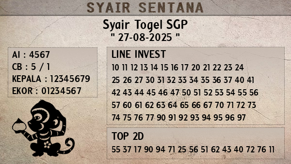  - Syair Togel SGP