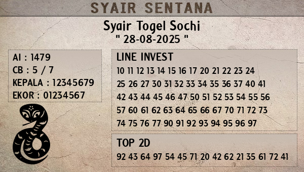  - Syair Togel Sochi
