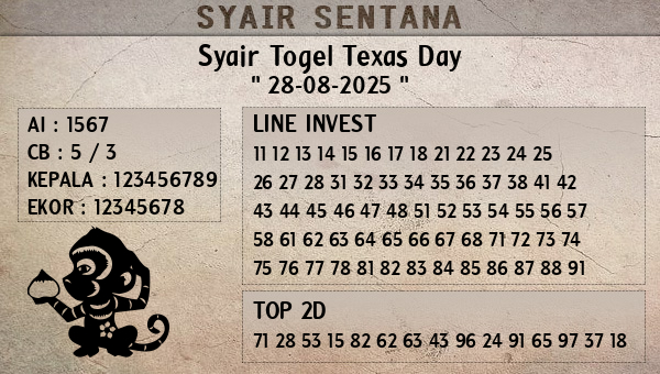  - Syair Togel Texas Day