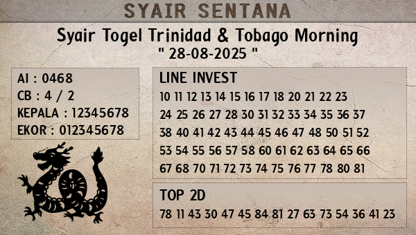  - Syair Togel Trinidad & Tobago Morning