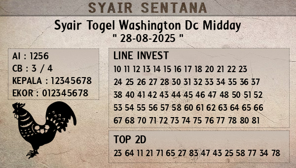  - Syair Togel Washington Dc Midday