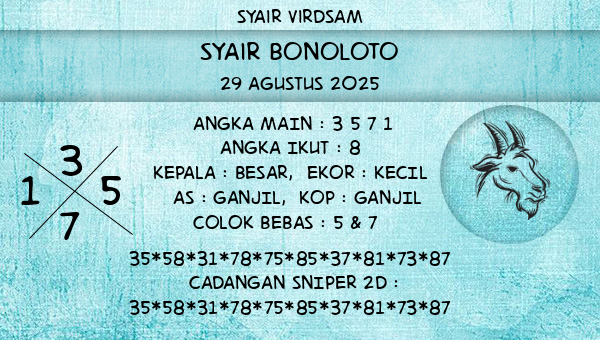 Syair Virdsam - Syair Bonoloto
