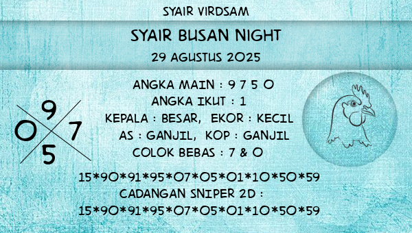 Syair Virdsam - Syair Busan Night