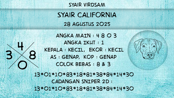 Syair Virdsam - Syair California