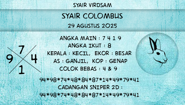 Syair Virdsam - Syair Colombus