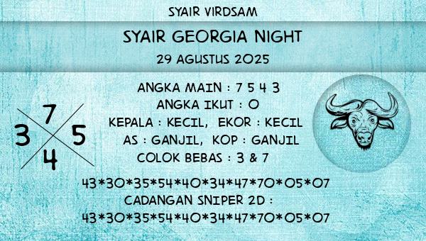Syair Virdsam - Syair Georgia Night