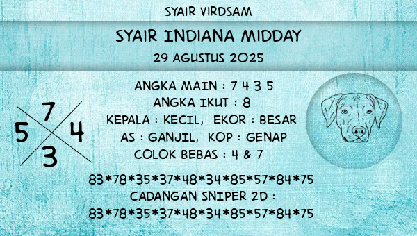 Syair Virdsam - Syair Indiana Midday